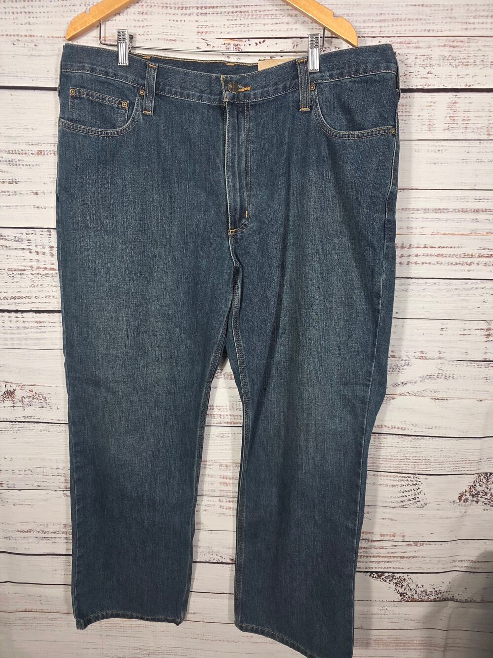 Carhartt Relaxed Fit Holter Jeans Men's 40x30 Dark Wash Workwear Denim